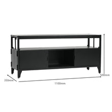 Load image into Gallery viewer, Fraser Country Metal Faster Setup Foldable Double Door TV Cabinet - Black