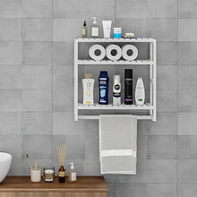 Load image into Gallery viewer, STORFEX 3-Tier Adjustable Bathroom Floating Organizer - White