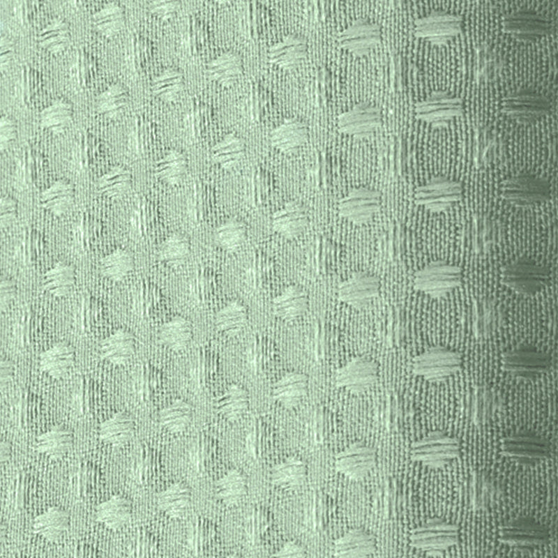 COMFEYA Waffle Weave Long Fabric Shower Curtain - Green