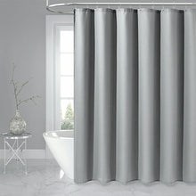 Load image into Gallery viewer, COMFEYA Waffle Weave Long Fabric Shower Curtain - Grey