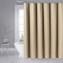 Load image into Gallery viewer, COMFEYA Waffle Weave Long Fabric Shower Curtain - Khaki