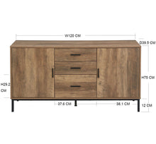 Load image into Gallery viewer, Fraser Country Oakridge 3 Drawer 2 Door Deluxe Buffet - Natural
