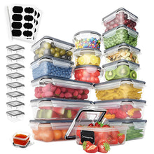 Load image into Gallery viewer, STORFEX Plastic Food Storage with Lids - 24 Pack