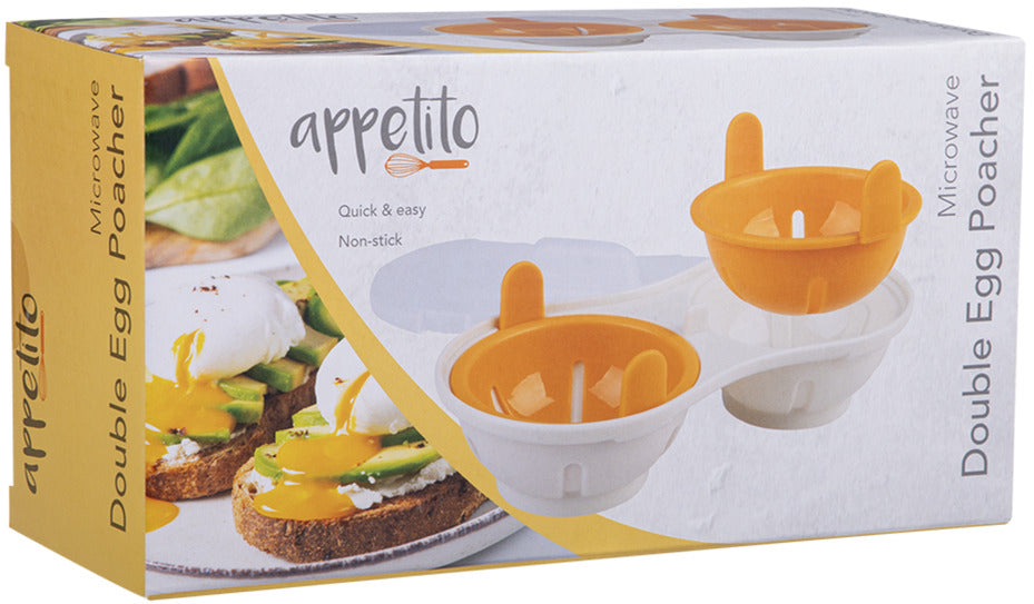 Appetito: Microwave Double Egg Poacher