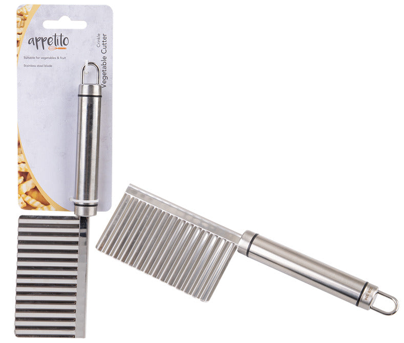 Appetito: Stainless Steel Crinkle Vegetable Cutter