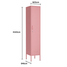 Load image into Gallery viewer, Fraser Country Milan Metal Locker Storage Cabinet - Pink