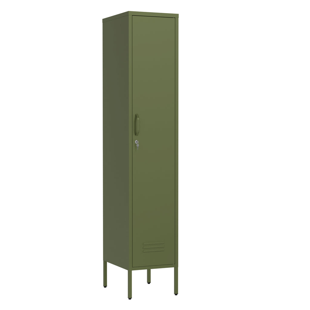 Fraser Country Milan Metal Locker Storage Cabinet - Olive Green