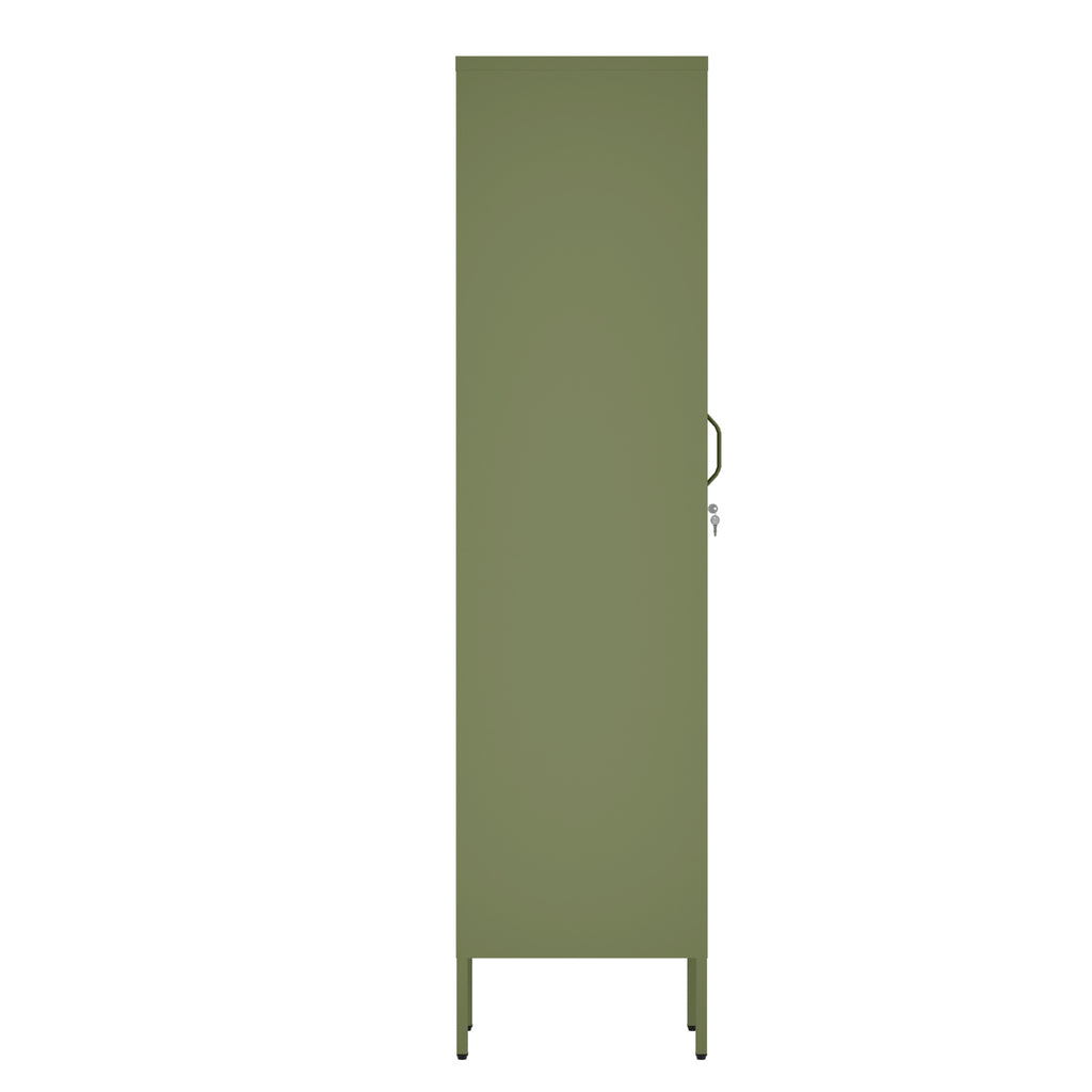 Fraser Country Milan Metal Locker Storage Cabinet - Olive Green