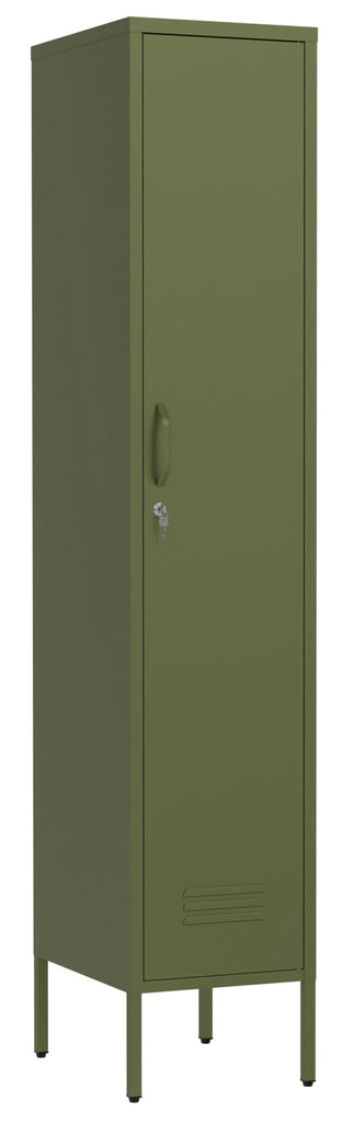 Fraser Country Milan Metal Locker Storage Cabinet - Olive Green