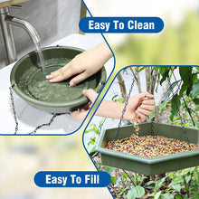 Load image into Gallery viewer, GREENHAVEN 2 in 1 Hanging Bird Feeder &amp; Bird Bath - Green