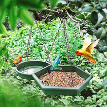 Load image into Gallery viewer, GREENHAVEN 2 in 1 Hanging Bird Feeder &amp; Bird Bath - Green