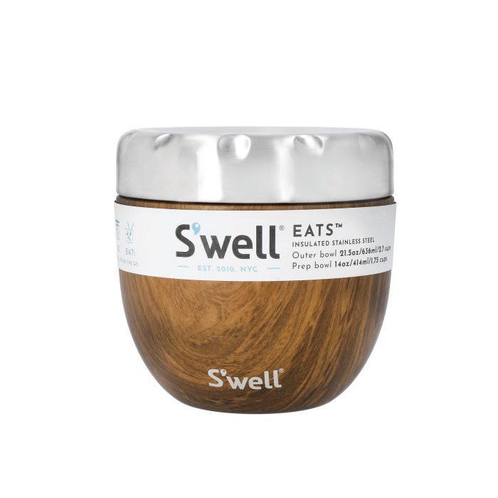 S'well: Teakwood Eats - Brown (636ml)