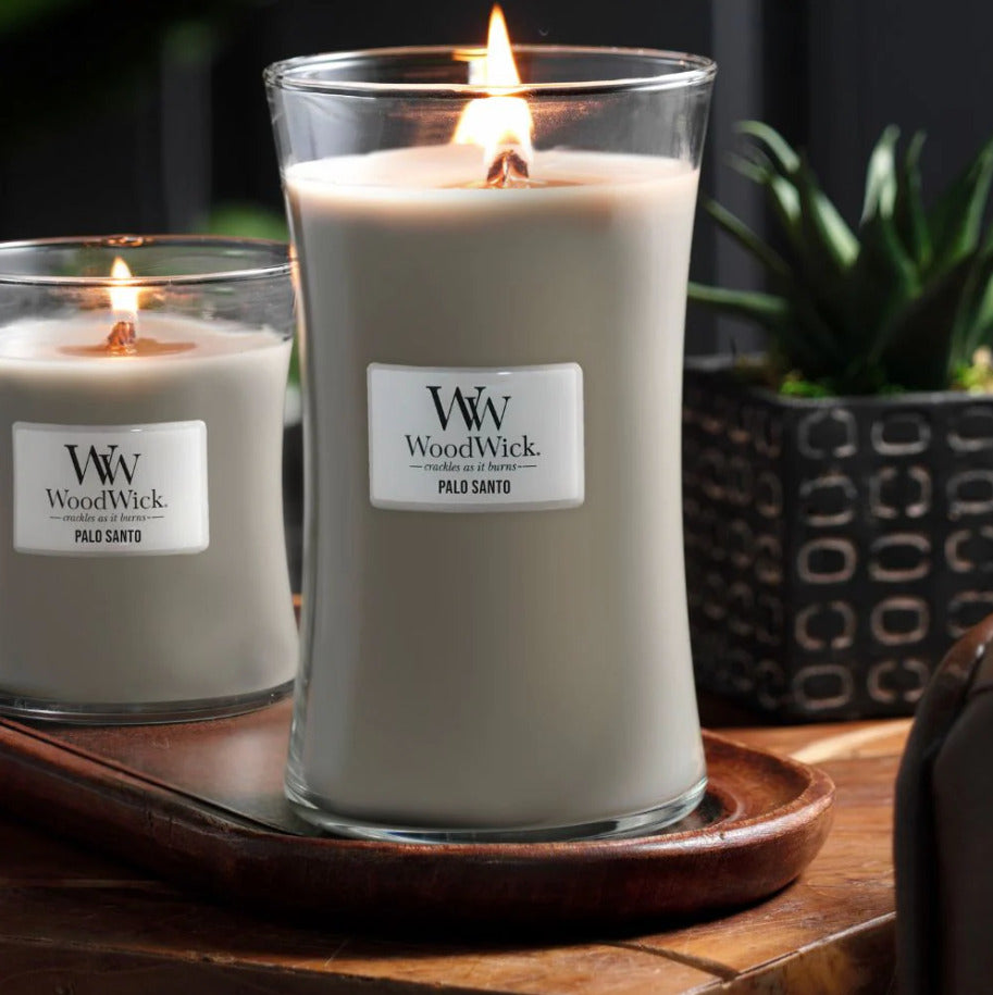 WoodWick: Hourglass Candle - Palo Santo (Medium)