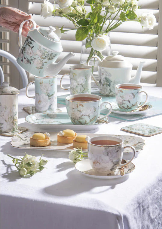 Ashdene: Elegant Rose Mint Teapot