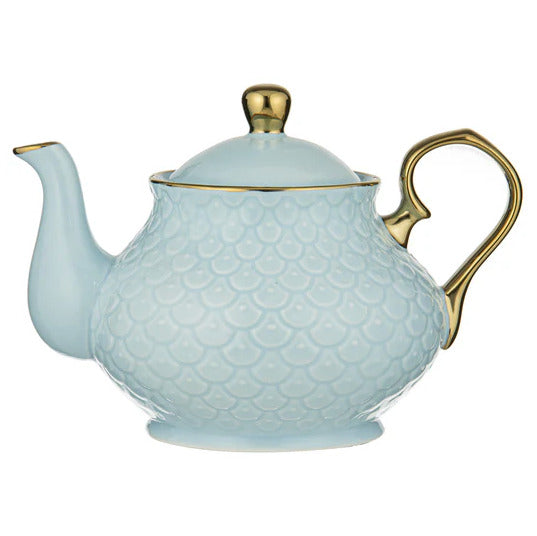 Ashdene: Ripple Powder Blue Teapot