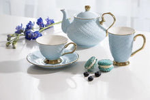 Load image into Gallery viewer, Ashdene: Ripple Powder Blue Teapot