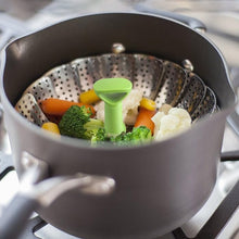 Load image into Gallery viewer, COOKOZZY Stainless Steel Vegetable Steamer Basket - (18 to 28CM)
