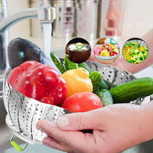 Load image into Gallery viewer, COOKOZZY Stainless Steel Vegetable Steamer Basket - (18 to 28CM)