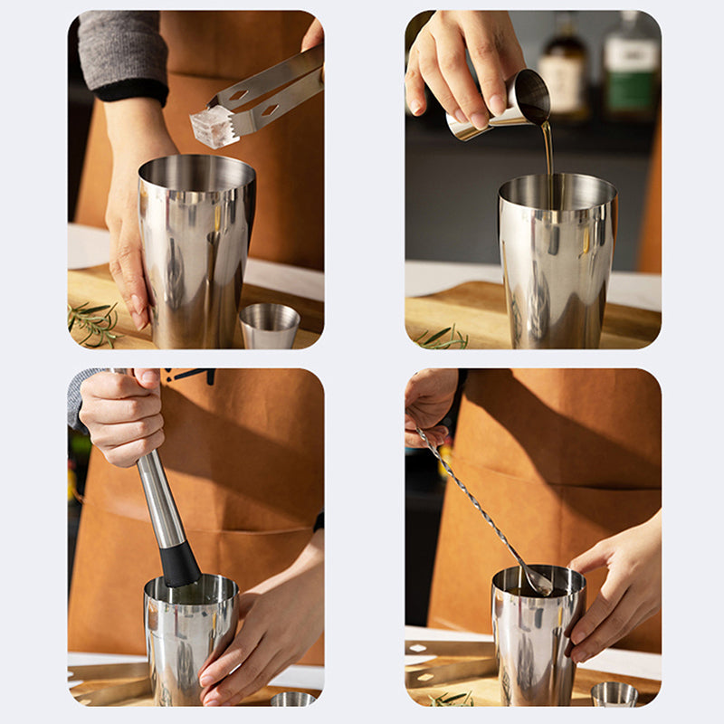 COOKOZZY Mixology Bartender Kit - Steel