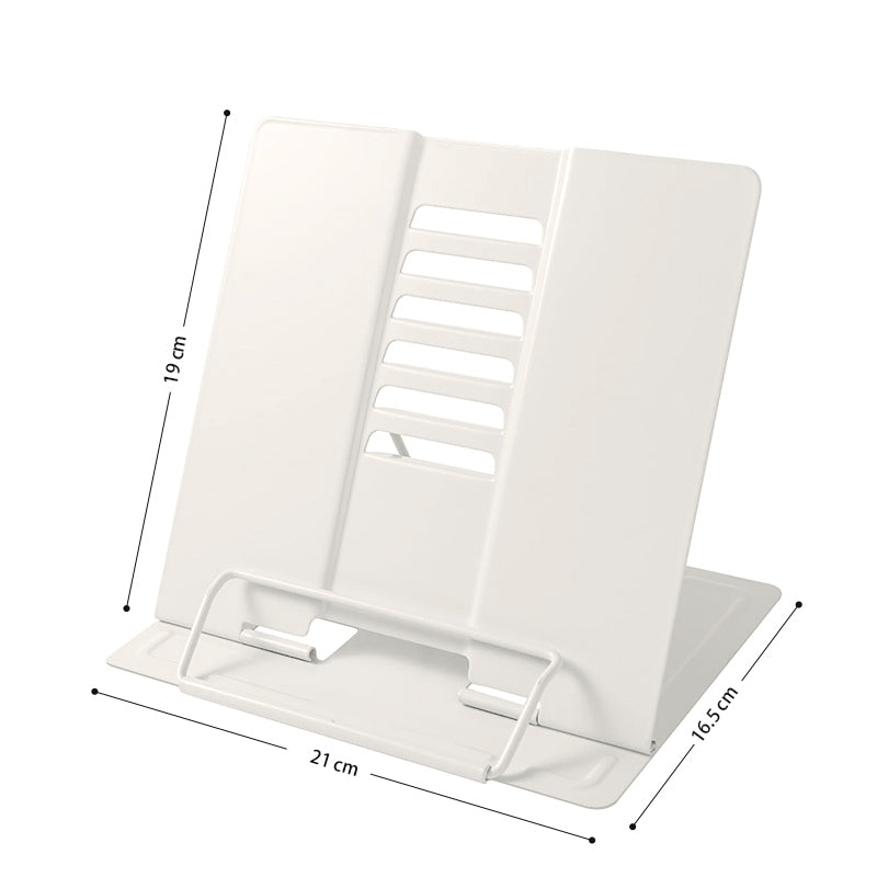 STORFEX Metal Book Stand - White