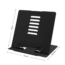 Load image into Gallery viewer, STORFEX Metal Book Stand - Black