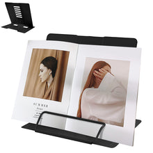 Load image into Gallery viewer, STORFEX Metal Book Stand - Black