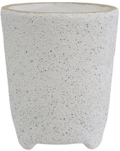 Load image into Gallery viewer, Rogue Textured Terracota Planter - White (18x18x23cm)