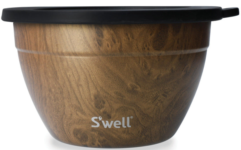 Swell: Teakwood Salad Bowl Kit (1.9L) - S'Well