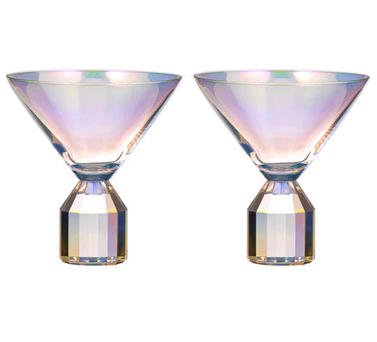 Tempa: Ava Opal Martini Glass Set