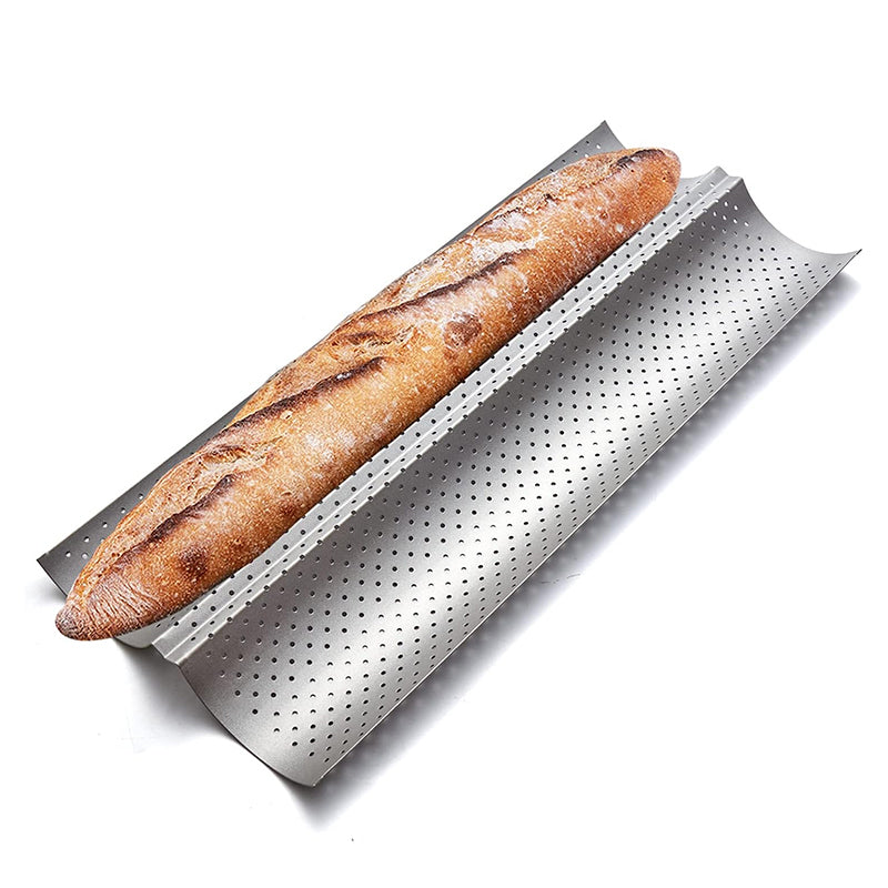 OZZYCOOK Non-stick Baguette Pans for Baking - Steel