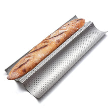 Load image into Gallery viewer, OZZYCOOK Non-stick Baguette Pans for Baking - Steel