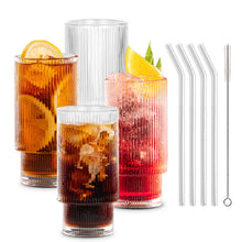 Load image into Gallery viewer, OZZCOOKY Ribbed Glassware - 4 Pack - OZZYCOOK