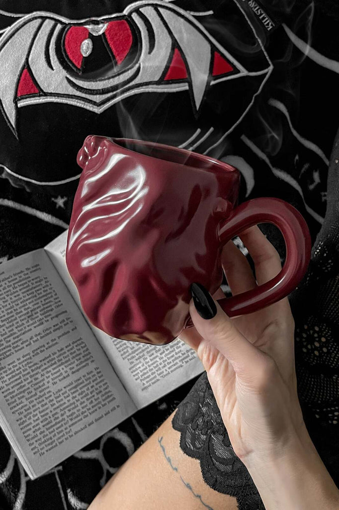 KillStar: Black Heart Novelty Mug - Red