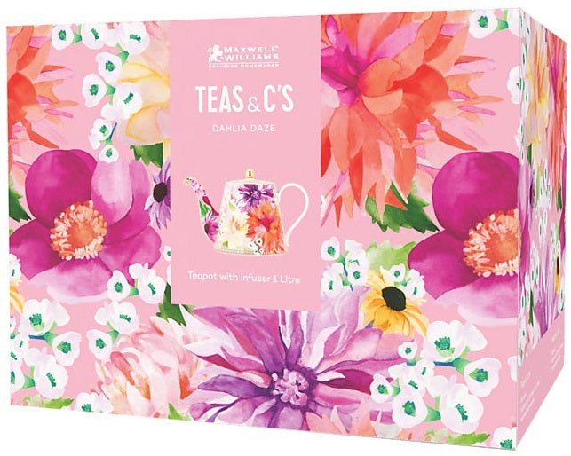 Maxwell & Williams: Teas & C's Dahlia Daze Teapot With Infuser - Pink (1L)