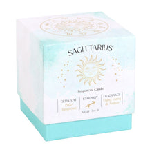 Load image into Gallery viewer, Sagittarius Ylang Ylang &amp; Amber Gemstone Glass Candle
