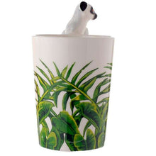 Load image into Gallery viewer, Lemur with Jungle Decal Ceramic Shaped Handle Mug (400ml)