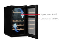 Load image into Gallery viewer, Kogan 18 Bottle Dual Zone Wine Cooler