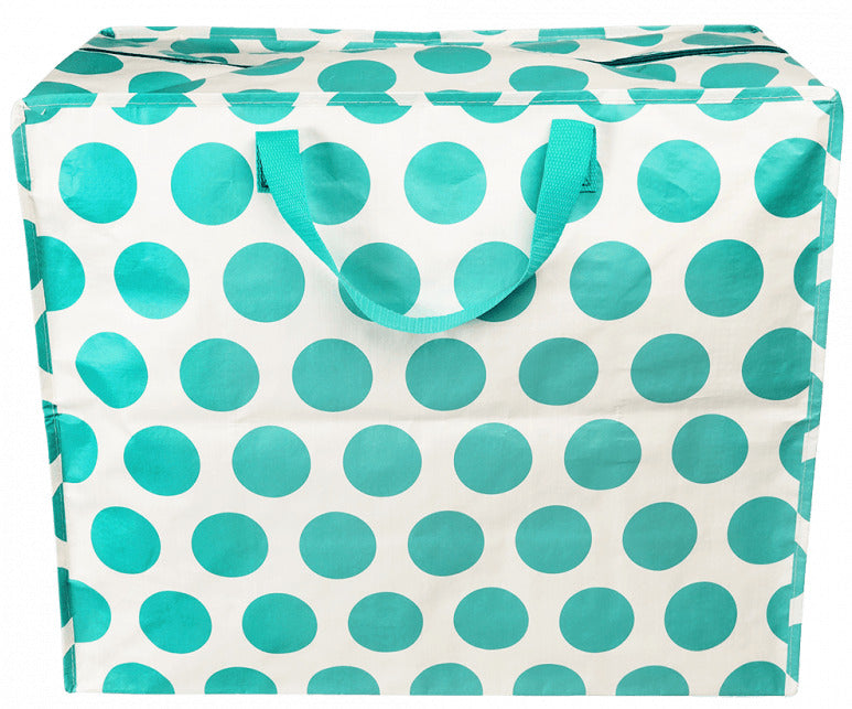 Rex London: Jumbo Storage Bag - Turquoise on White Spotlight