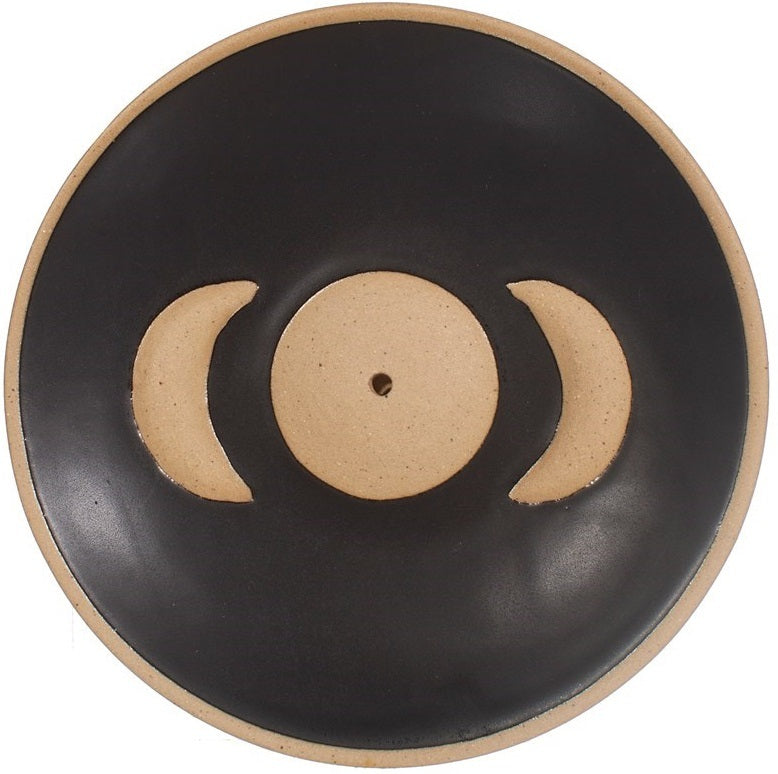 Sass & Belle: Moon Phases Incense Holder - Black