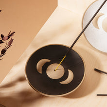 Load image into Gallery viewer, Sass &amp; Belle: Moon Phases Incense Holder - Black