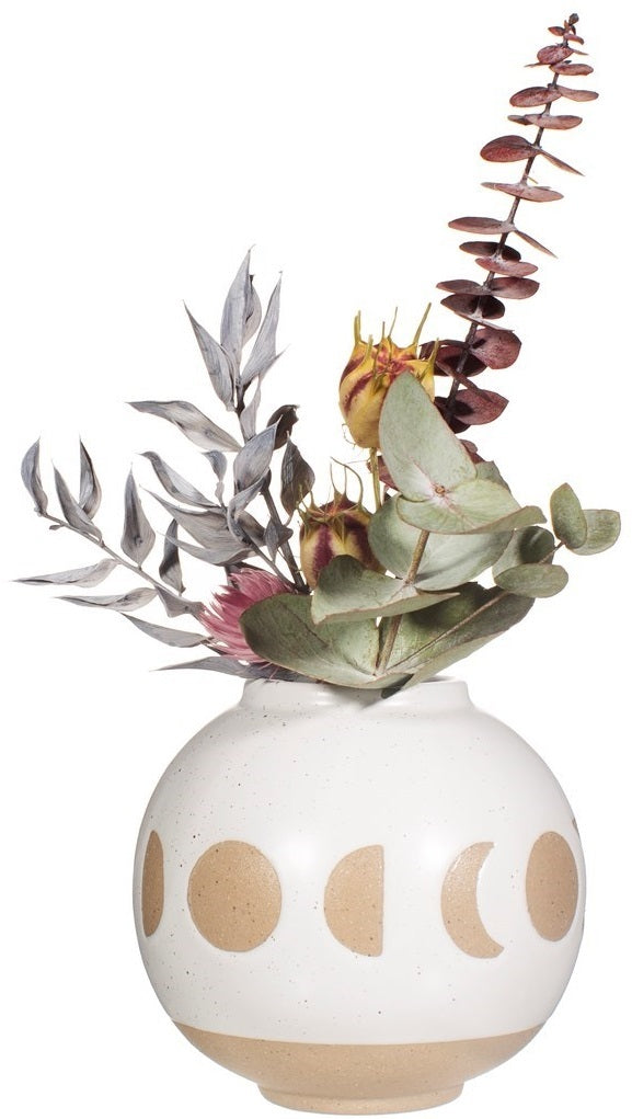 Sass & Belle: Moon Phases Vase - White