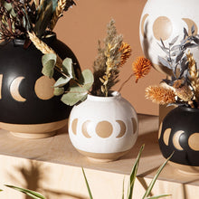 Load image into Gallery viewer, Sass &amp; Belle: Moon Phases Vase - White