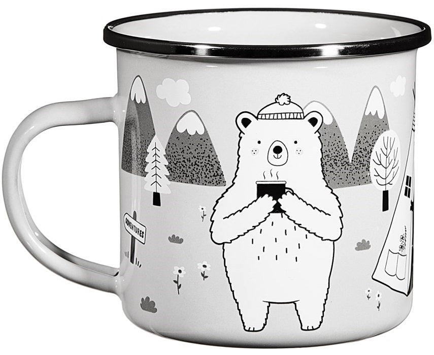 Sass & Belle: Bear Adventure Enamel Mug