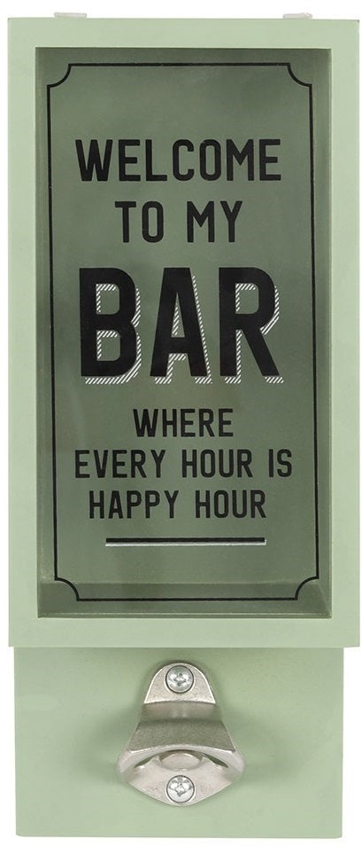 Mt Meru: Garden Bar Bottle Opener Plaque - Green