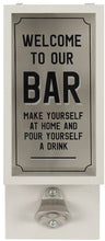 Load image into Gallery viewer, Mt Meru: Garden Bar Bottle Opener Plaque - Grey (26x10.5cm)