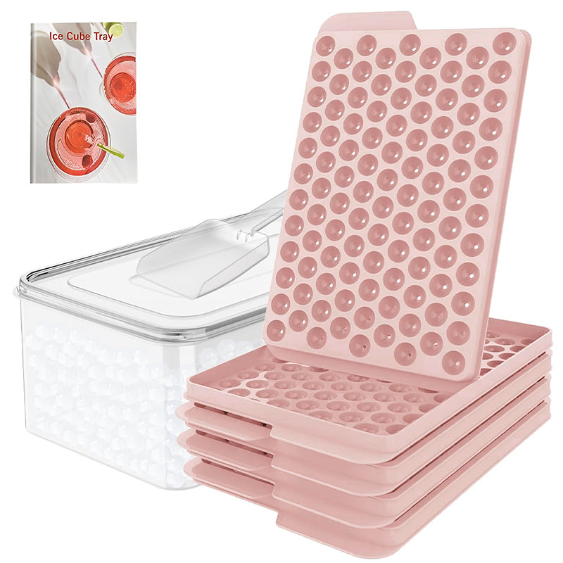 OZZYCOOK 104x 4PCS Round Ice Cube - Pink
