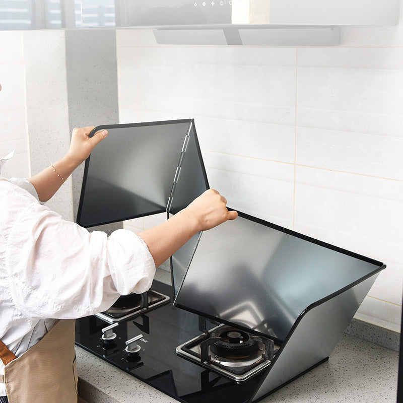 OZZYCOOK 4 Sided Foldable Galvanized Sheet Oil Splatter Screens - Medium