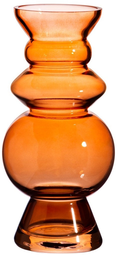 Sass & Belle: Selina Glass Vase - Dark Amber