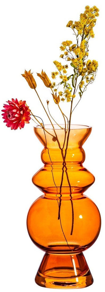 Sass & Belle: Selina Glass Vase - Dark Amber