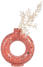 Load image into Gallery viewer, Sass &amp; Belle: Terrazzo Speckled Circle Vase - Brick Red